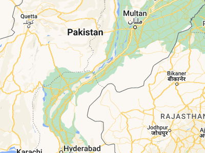 Map showing location of Sādiqābād (28.30623, 70.13065)