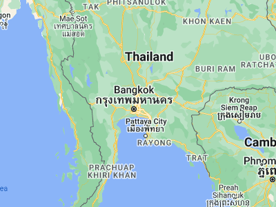 Map showing location of Sai Mai (13.92068, 100.64552)