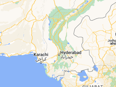 Map showing location of Sakrand (26.13839, 68.27361)