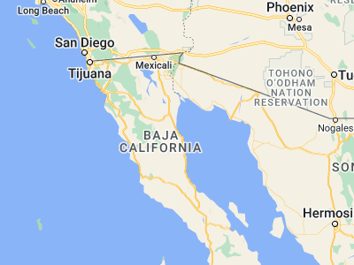 Map showing location of San Felipe (31.02685, -114.83909)