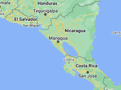 Map showing location of San Juan de Oriente (11.90624, -86.07343)