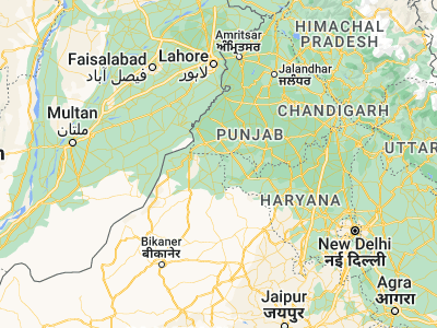 Map showing location of Sangaria (29.79601, 74.4628)