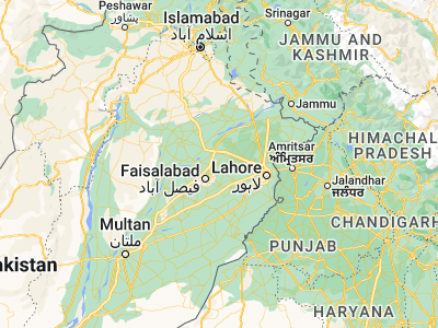 Map showing location of Sāngla (31.71667, 73.38333)