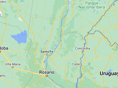 Map showing location of Santa Elena (-30.94768, -59.78696)