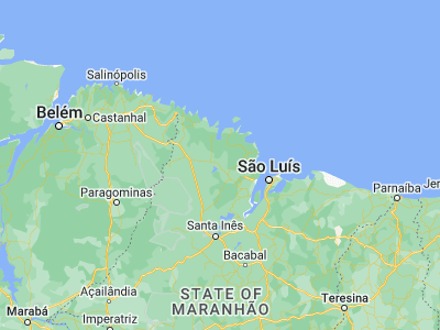 Map showing location of Santa Helena (-2.23111, -45.3)