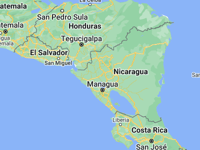 Map showing location of Santa Rosa del Peñón (12.80116, -86.36994)