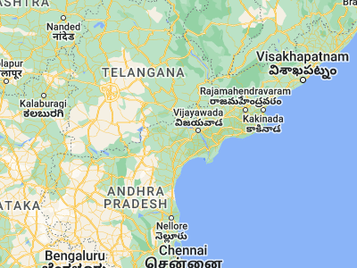 Map showing location of Sattenapalle (16.4, 80.18333)