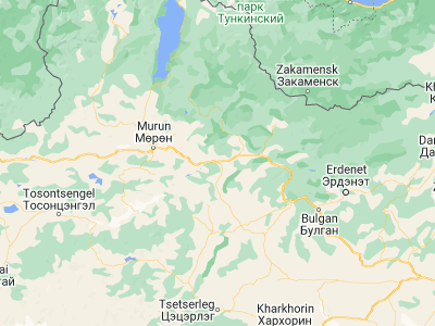 Map showing location of Selenge (49.43333, 101.46667)