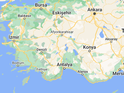 Map showing location of Senirkent (38.10444, 30.54861)