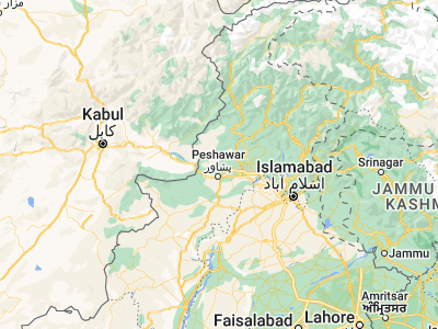 Map showing location of Shabqadar (34.2139, 71.55523)