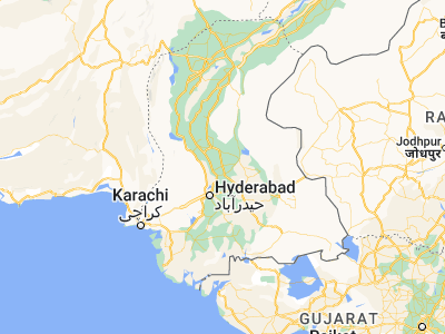 Map showing location of Shāhdādpur (25.92406, 68.61999)