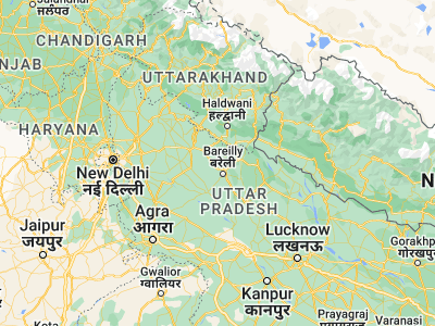 Map showing location of Shāhi (28.54946, 79.3169)