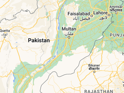 Map showing location of Shahr Sultān (29.57646, 71.02116)