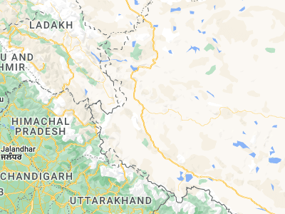 Map showing location of Shiquanhe (32.51667, 80.06667)