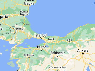 Map showing location of Şile (41.1754, 29.61333)