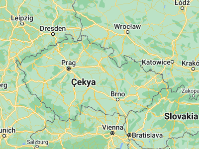 Map showing location of Slatiňany (49.9211, 15.81377)