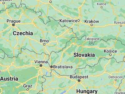 Map showing location of Slavičín (49.08799, 17.87349)