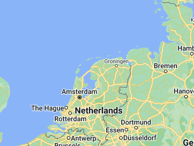 Map showing location of Sneek (53.03297, 5.6589)