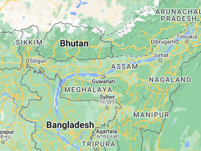 Map showing location of Soalkuchi (26.16806, 91.57111)