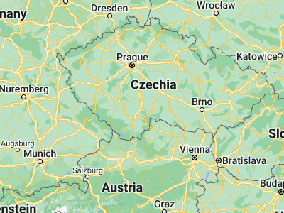 Map showing location of Soběslav (49.25993, 14.71861)