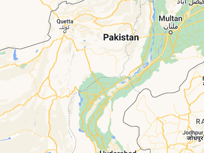 Map showing location of Sohbatpur (28.52017, 68.54344)