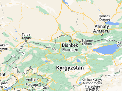 Map showing location of Sosnovka (42.63699, 73.90572)