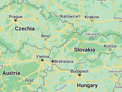 Map showing location of Strání (48.90216, 17.70671)