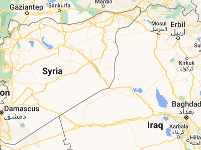 Map showing location of Subaykhān (34.85444, 40.60833)