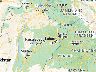 Map showing location of Sukheke Mandi (31.86388, 73.51122)