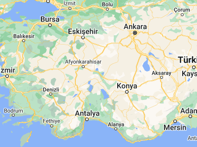 Map showing location of Sultandağı (38.53111, 31.22806)