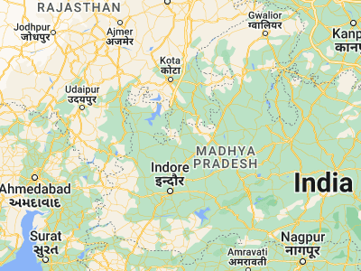 Map showing location of Susner (23.94667, 76.08824)