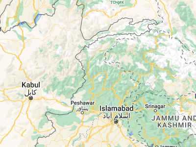 Map showing location of Tāl (35.47908, 72.24385)