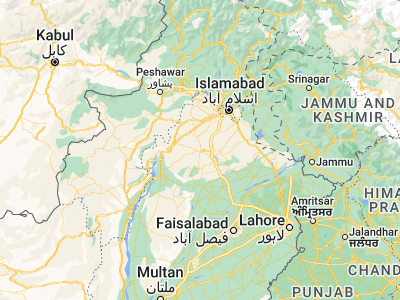 Map showing location of Talagang (32.92973, 72.41583)