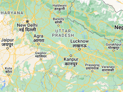 Map showing location of Tālgrām (27.05, 79.65)