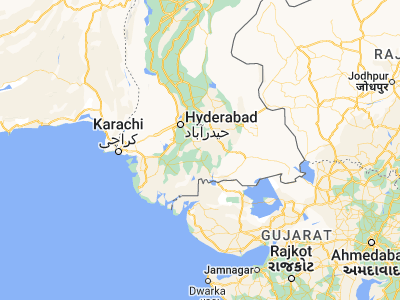 Map showing location of Talhār (24.88333, 68.81667)