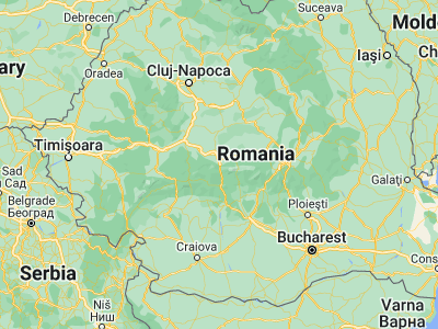 Map showing location of Tălmaciu (45.65, 24.26667)