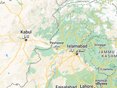 Map showing location of Tangi (34.30056, 71.65361)