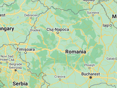 Map showing location of Teiuş (46.2, 23.68333)