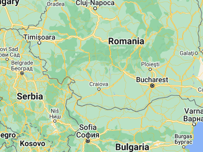 Map showing location of Tetoiu (44.75, 23.91667)