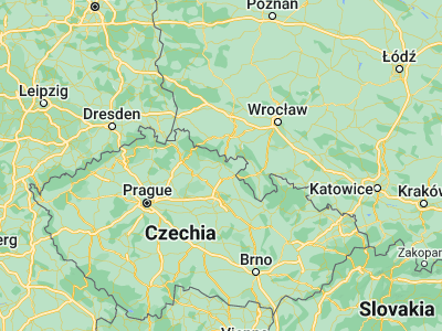 Map showing location of Trutnov (50.56101, 15.9127)