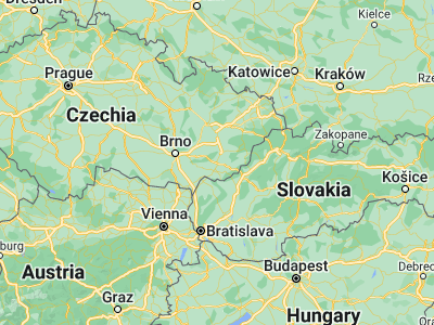 Map showing location of Uherské Hradiště (49.06975, 17.45969)