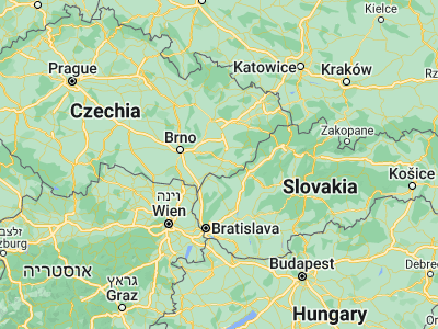 Map showing location of Uherský Ostroh (48.98556, 17.38984)