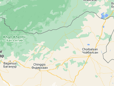 Map showing location of Uldz (48.69028, 111.99463)