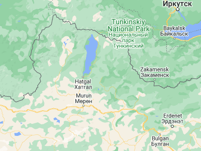 Map showing location of Undur Sume (50.47278, 100.92778)