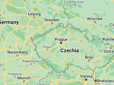 Map showing location of Unhošť (50.08535, 14.13007)