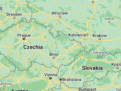 Map showing location of Uničov (49.77092, 17.12144)