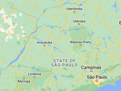 Map showing location of Urupês (-21.20167, -49.29)