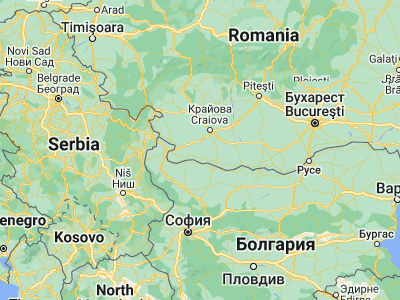 Map showing location of Urzicuţa (44.01667, 23.55)