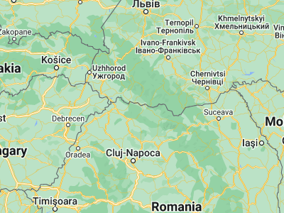 Map showing location of Vadu Izei (47.93333, 23.88333)