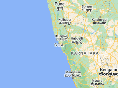 Map showing location of Vāsco Da Gāma (15.39585, 73.81568)